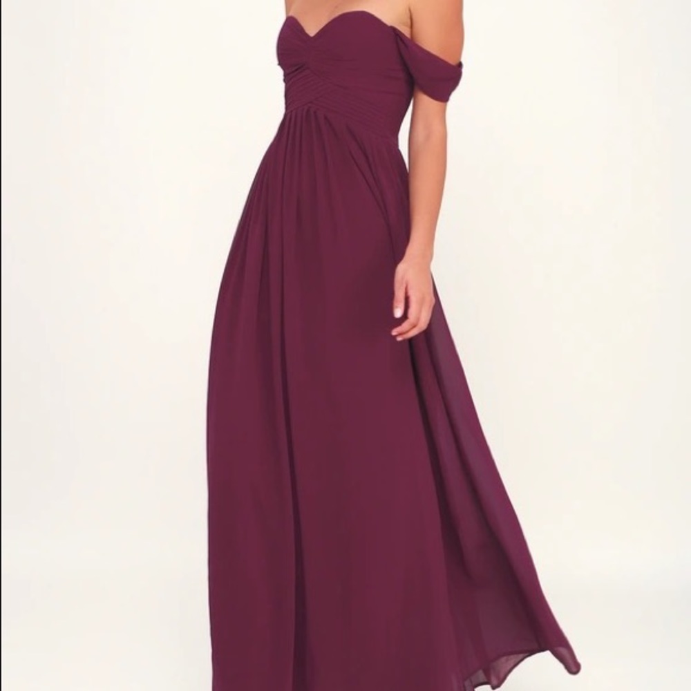Lulu’s off the shoulder maxi dress